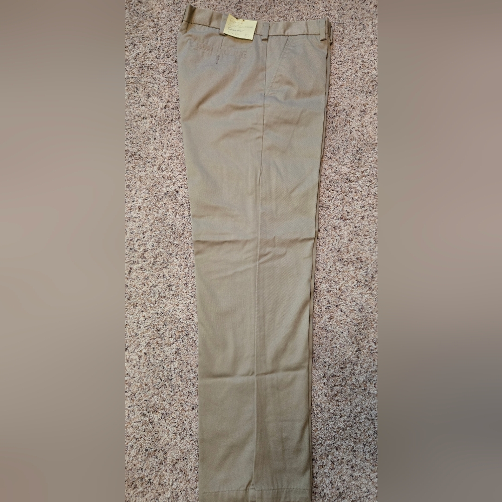Mens George Light Tan Slacks 34x34 #21